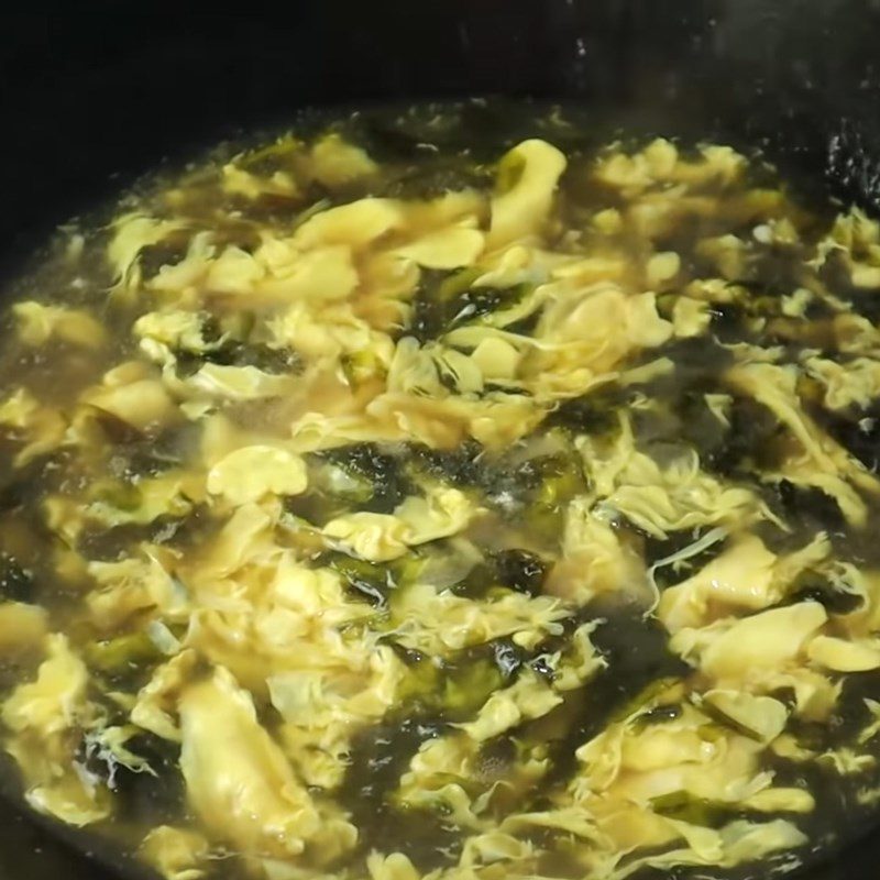 Step 2 Cooking Soup Seaweed Egg Soup