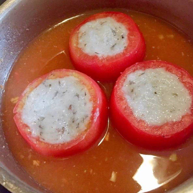 Step 5 Cook the tomato soup Cold tomato shrimp soup