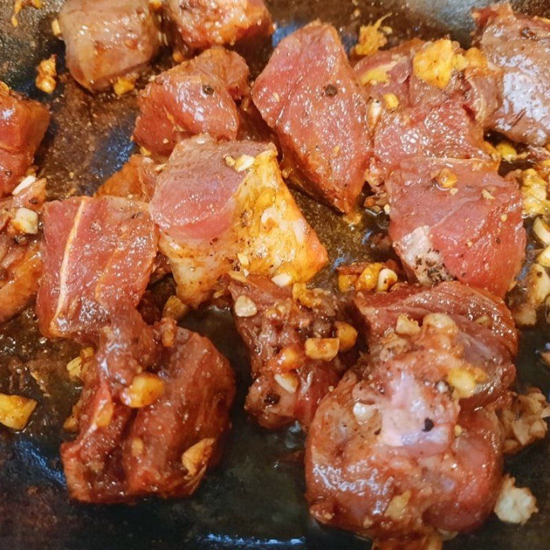 Step 2 Cooking Beef Stew Beef stew with pressure cooker