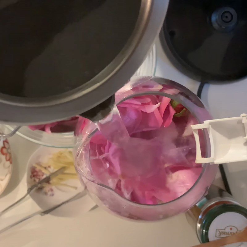 Step 2 Make the rose tea Fresh Rose Tea