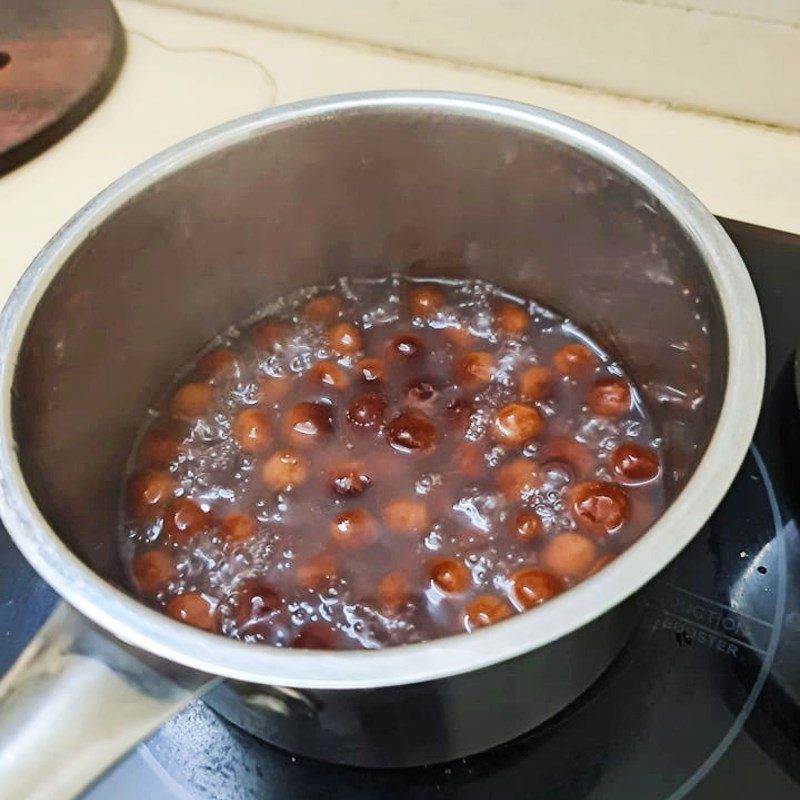 Step 4 Cook Milo Pearls Milo pearls made from tapioca flour