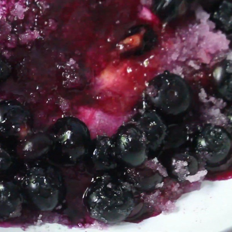 Step 2 Cook the blueberries with sugar Blueberry Syrup