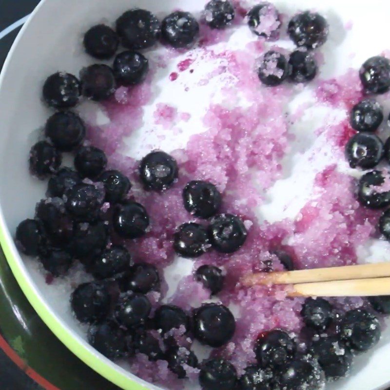 Step 2 Cook the blueberries with sugar Blueberry Syrup