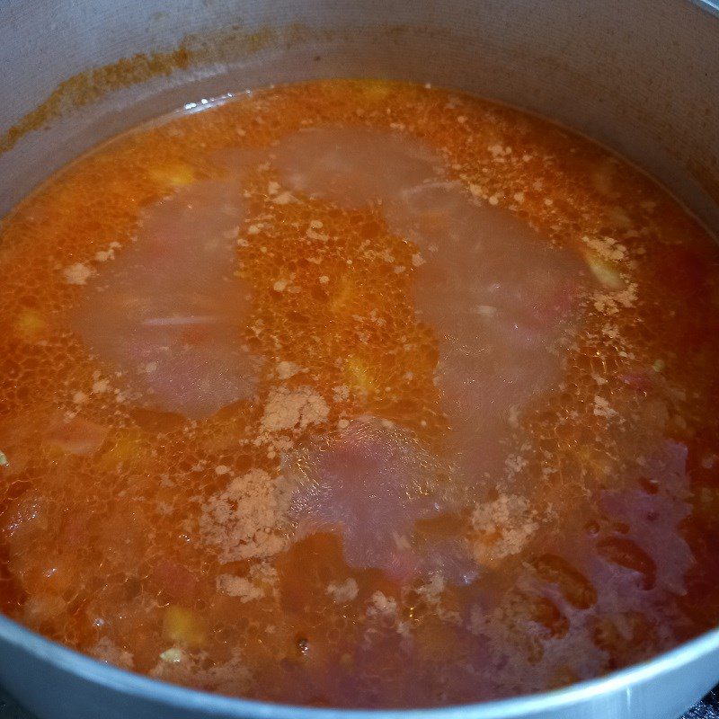 Step 4 Steamed Pork Meatballs in Tomato Sauce Steamed Pork Meatballs in Tomato Sauce