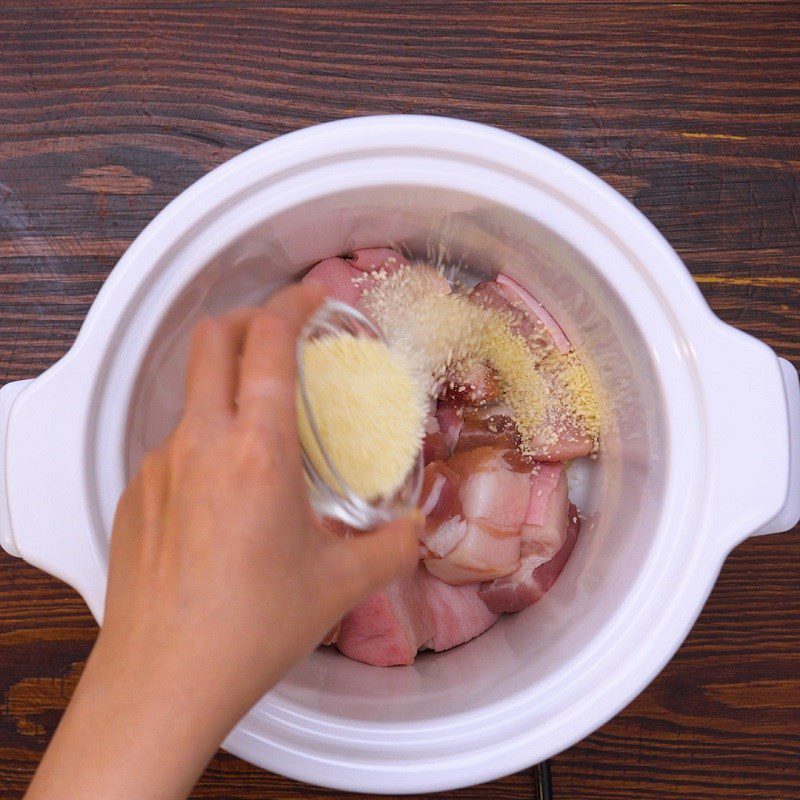 Step 2 Seasoning for Braised Pork with Dried Bamboo Shoots