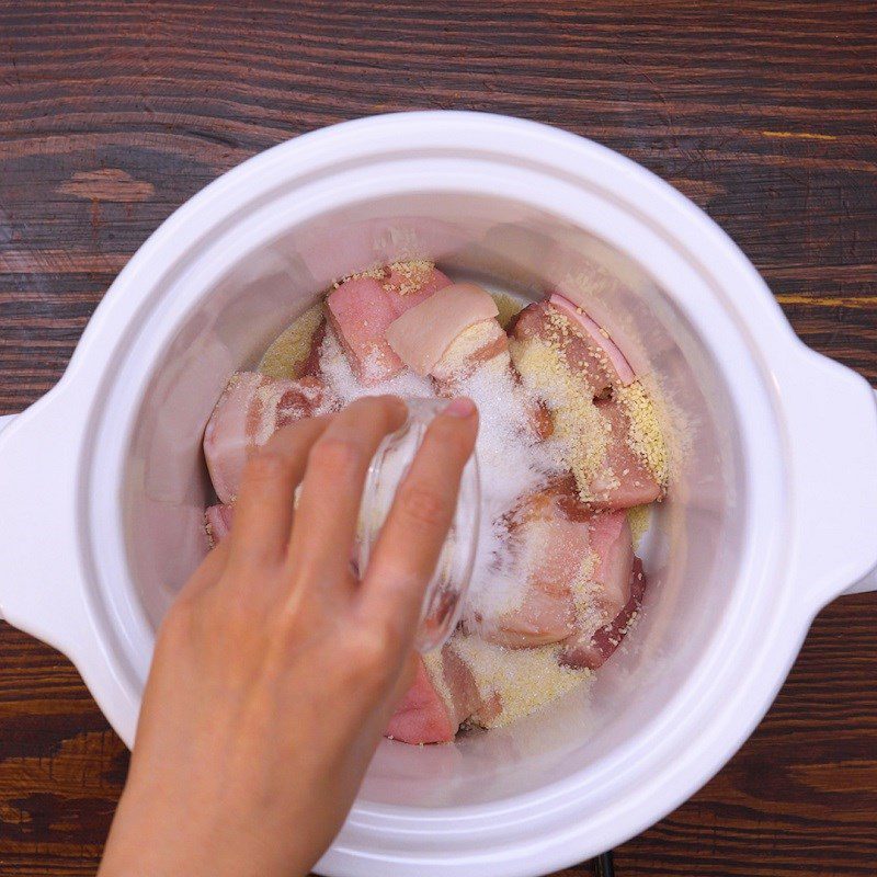 Step 2 Seasoning for Braised Pork with Dried Bamboo Shoots