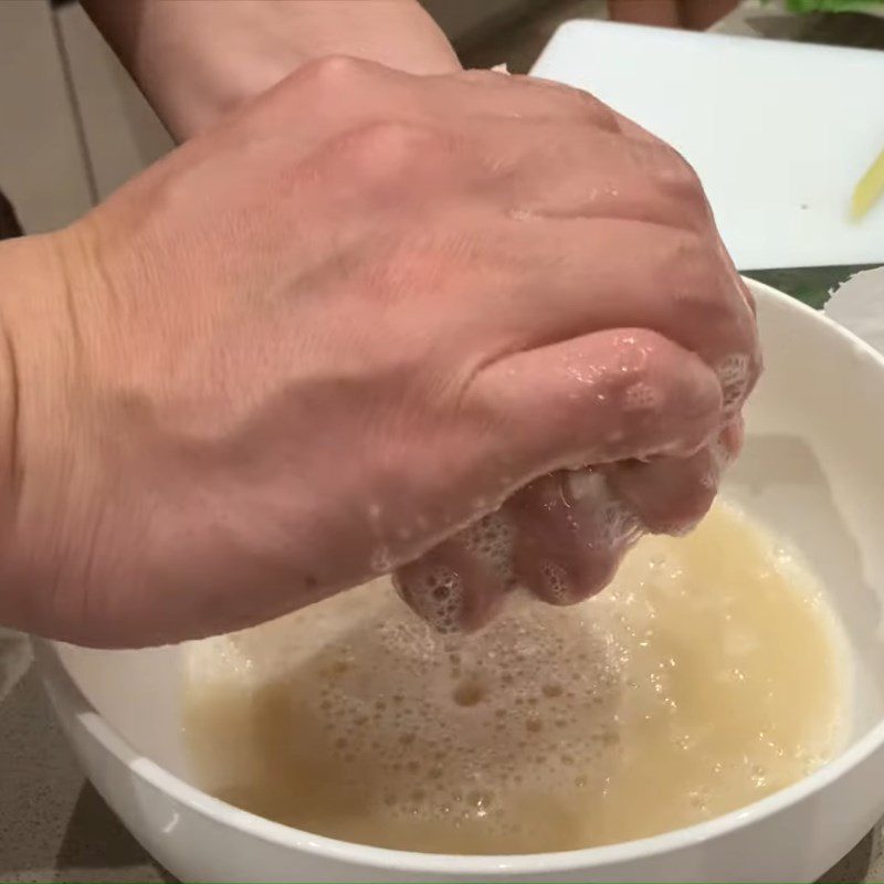 Step 2 Soak the fish Sturgeon salad