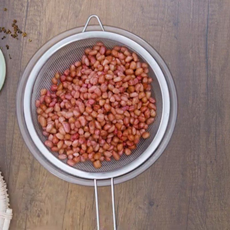 Step 1 Soak the peanuts Roasted Peanuts with Betel Leaf