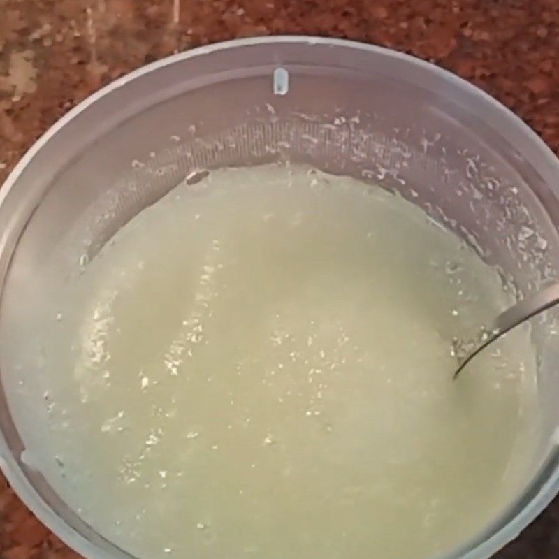 Step 1 Soak gelatin Taro Khúc Bạch