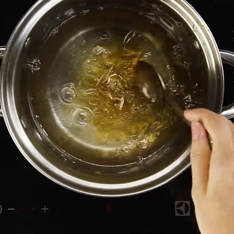 Step 1 Soak the gelatin leaves Christmas Jelly Candy with Gelatin