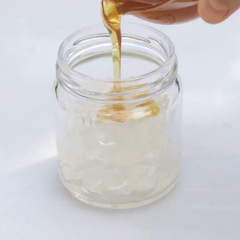 Step 2 Soak aloe vera with honey Aloe vera honey