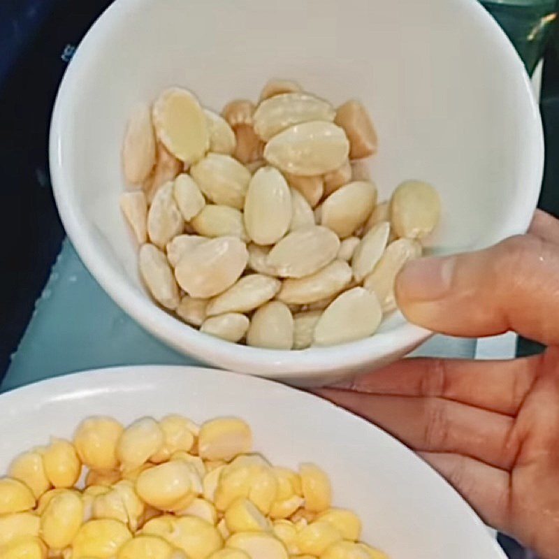 Step 1 Soak chickpeas and almonds for Almond Chickpea Milk