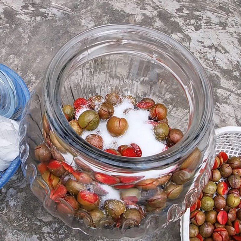 Step 2 Plum wine infusion Plum wine