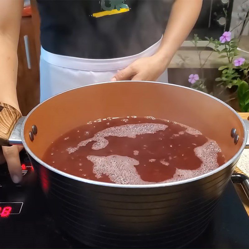 Step 1 Soak and Boil the Beans for Red Bean Sticky Rice with a Rice Cooker