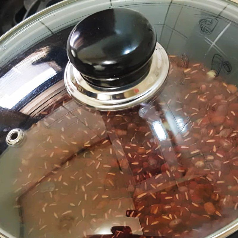 Step 2 Soak and cook red beans Patbingsu (red bean bingsu)