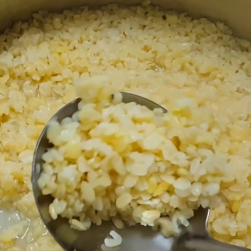 Step 1 Soak and cook mung beans Sticky Rice Cake with Mung Bean Filling