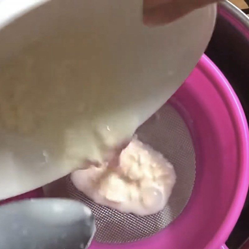 Step 1 Mash the cheese for Cheese Yogurt