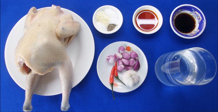 Ingredients for coconut braised chicken