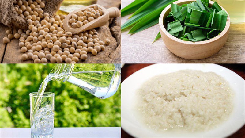 Ingredients for making tofu using a nut milk maker or blender