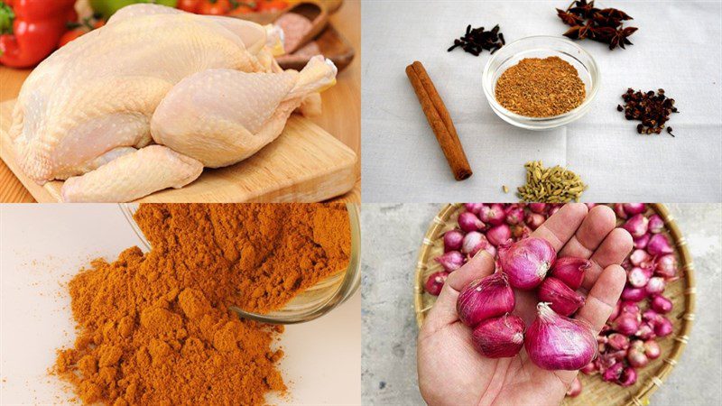 Ingredients for chicken roti using air fryer