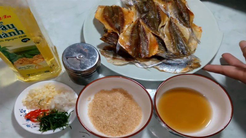 Ingredients for Spicy Dried Fish