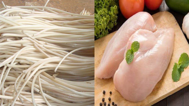 Ingredients for stir-fried lotus stem with pork, stir-fried lotus stem with chicken