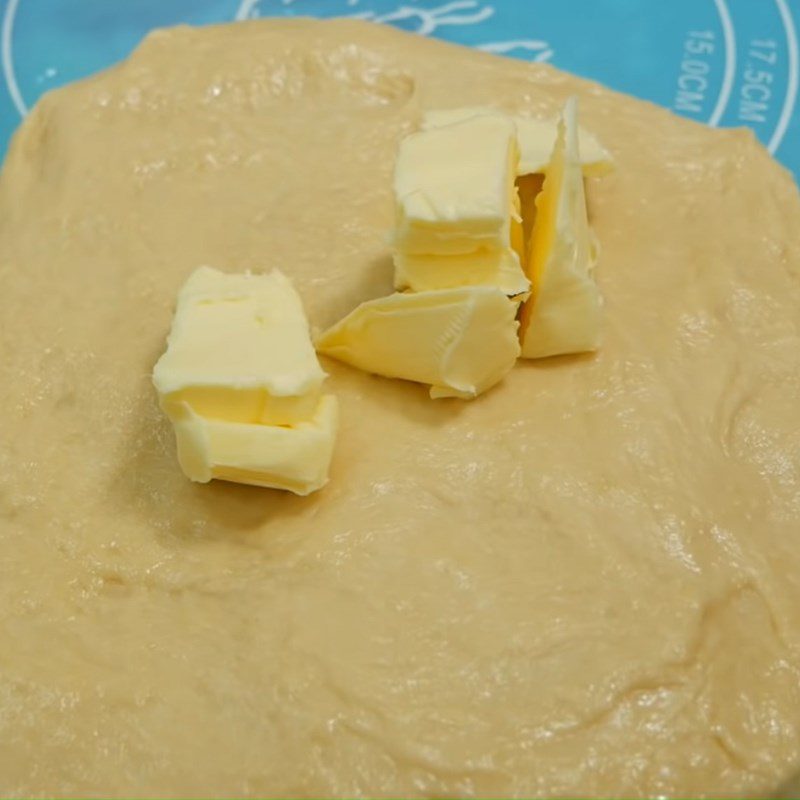 Step 2 Kneading the dough for Mai Flower Bread