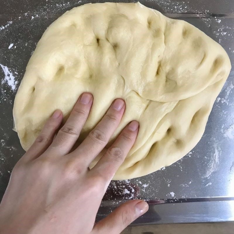 Step 2 Knead the dough for the butter milk bread