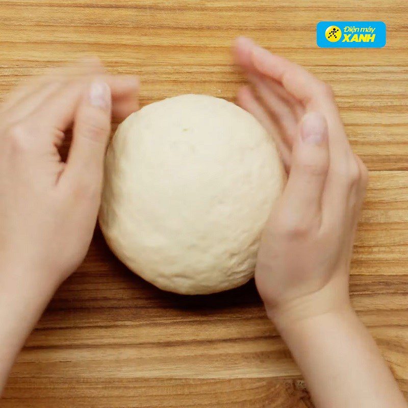 Step 3 Kneading mini bread dough using an air fryer