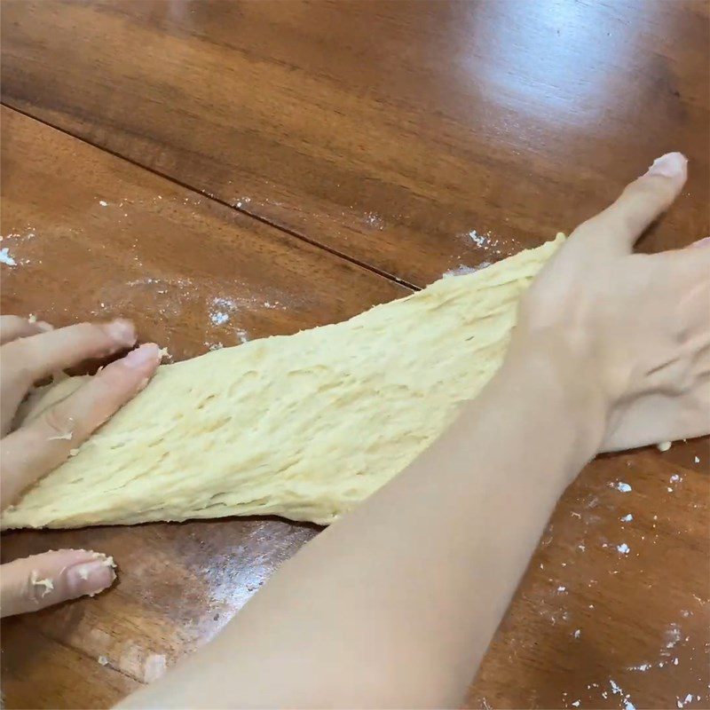 Step 2 Kneading the dough Sweet potato milk bread