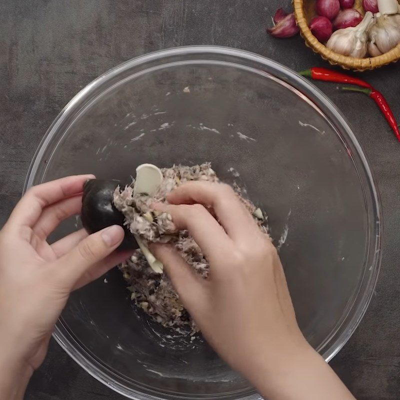 Step 5 Stuffing Snails Stuffed Snails