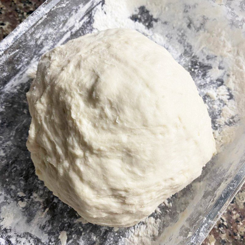 Step 1 Kneading dough for Pizza without baking powder