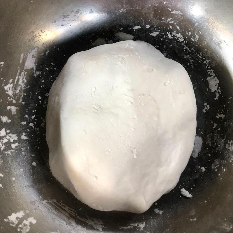 Step 3 Mixing the Dough Bánh canh bột lọc Huế shrimp and meat