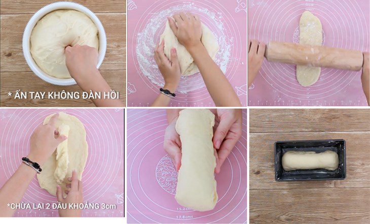 Step 4 Kneading the dough and shaping the bread Bread with pork floss and cheese filling