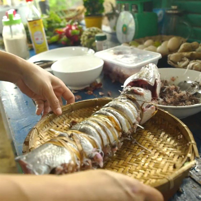 Step 4 Stuffing Snakehead Fish