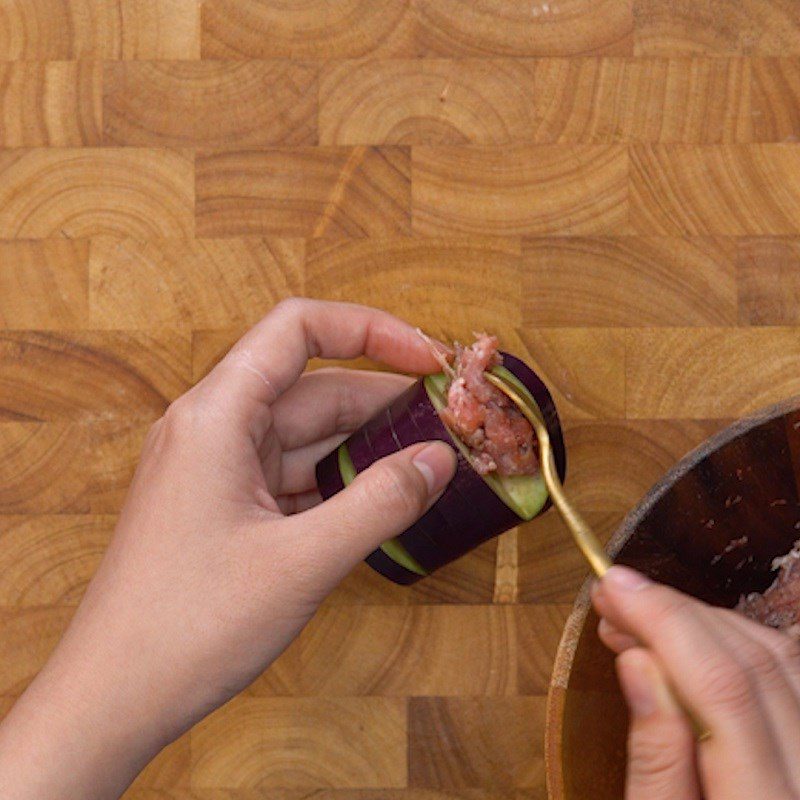 Step 3 Stuffing the Lantern Eggplant