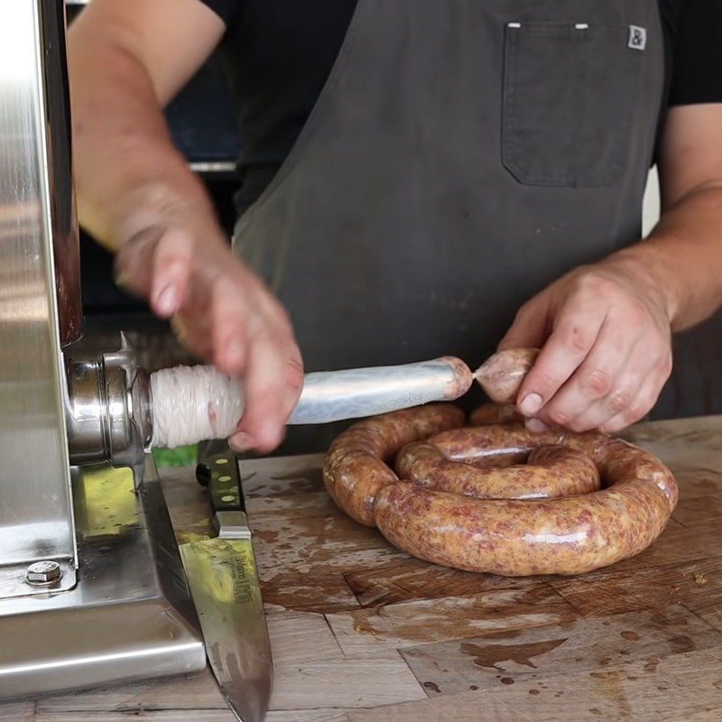 Step 5 Stuffing Sausage Beef Sausage