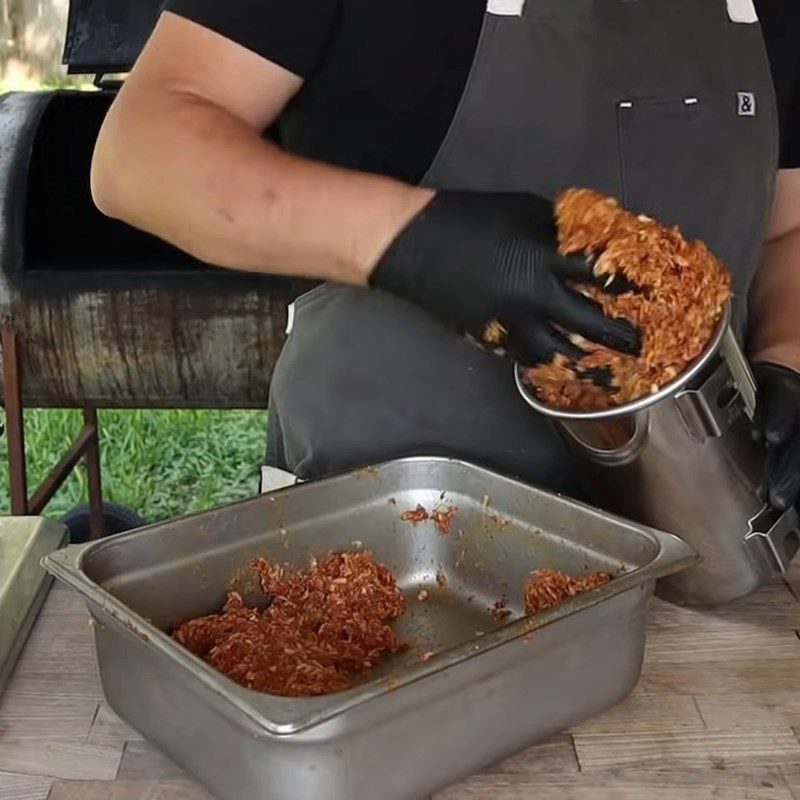 Step 5 Stuffing Sausage Beef Sausage