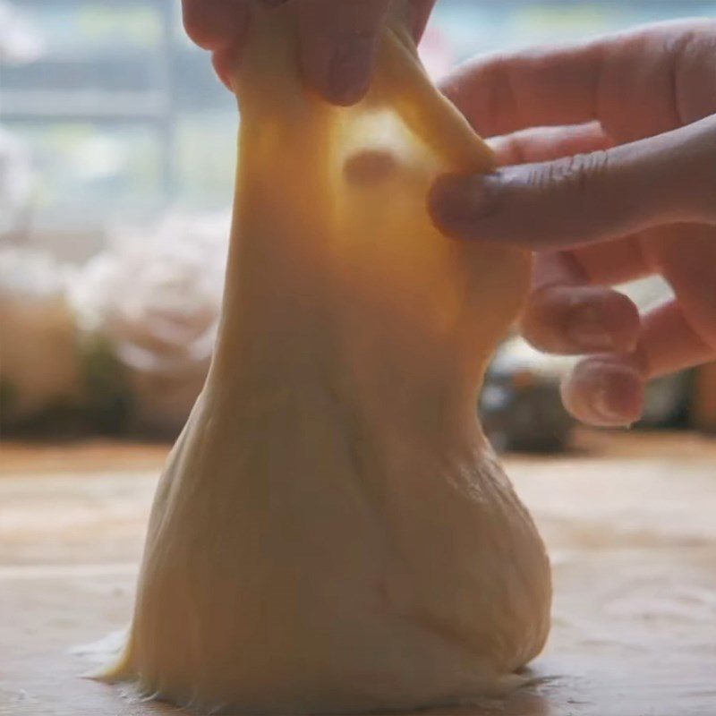 Step 2 Kneading and proofing the dough for the first time Papparoti bread using a steaming basket