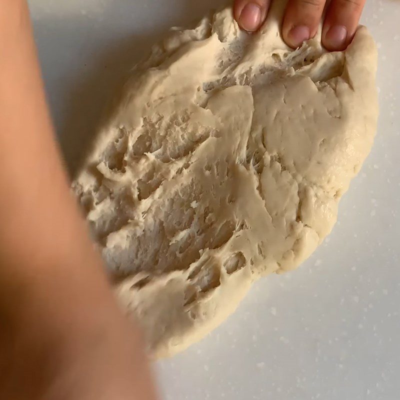 Step 3 Kneading and fermenting the dough for the second time Chocolate bao