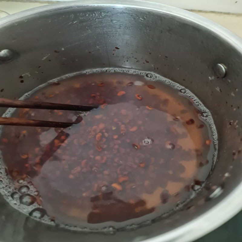 Step 2 Simmer the red beans for Red Bean Tào Phớ