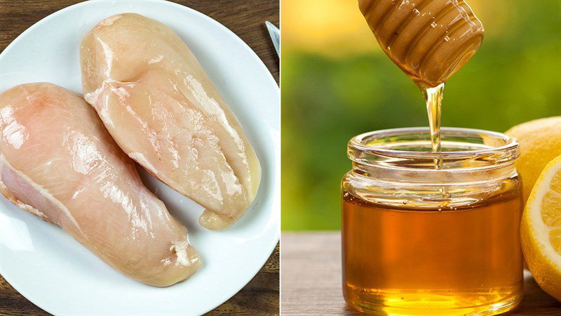 Ingredients for grilled honey chicken breast