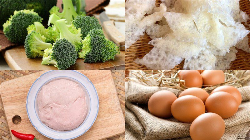 Ingredients for 5 ways to cook broccoli soup