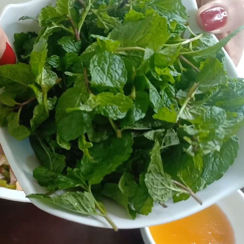 Step 3 Prepare other ingredients Vietnamese coriander salad with pig ear