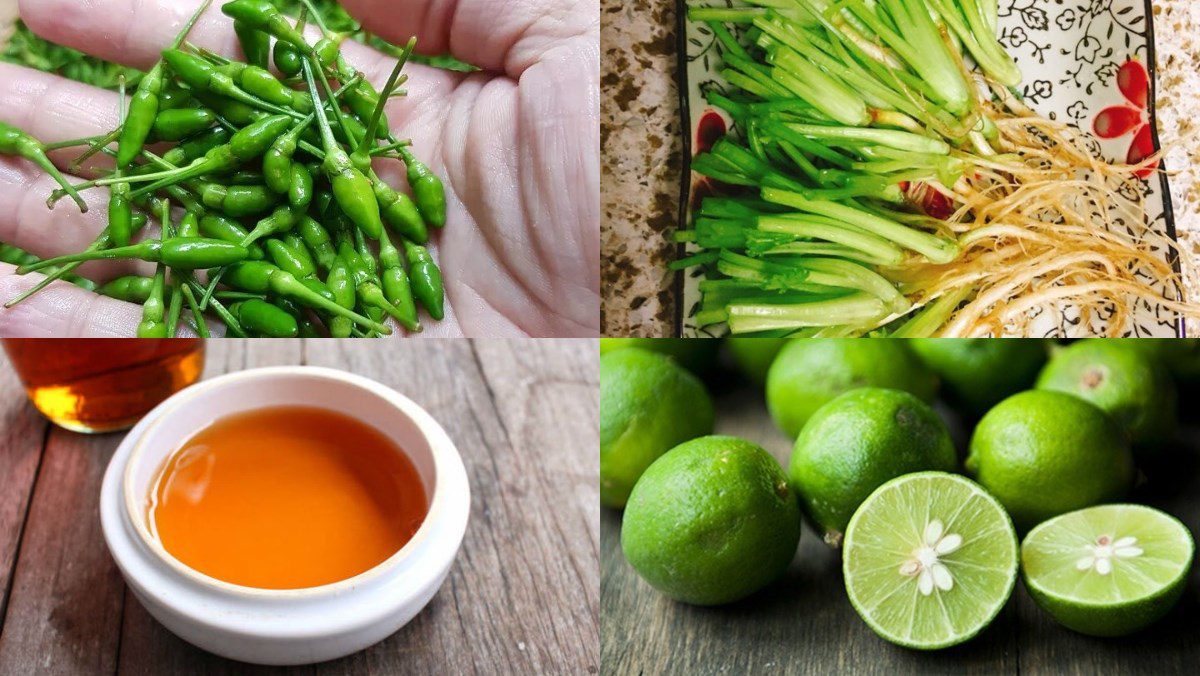 Ingredients for 10 ways to make seafood dipping sauce