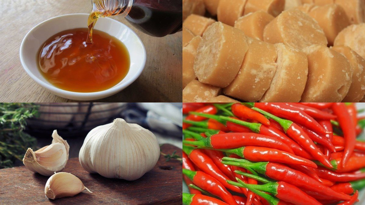 Ingredients for 10 ways to make seafood dipping sauce