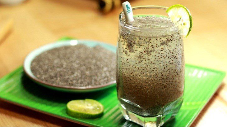 Lemongrass chia seed lemonade