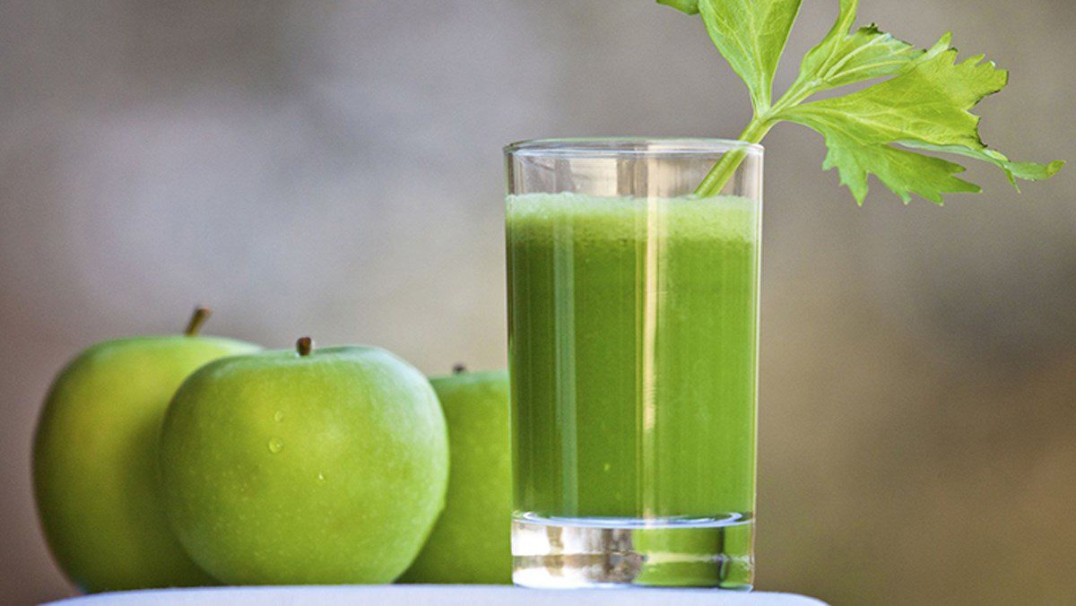 Celery apple honey juice