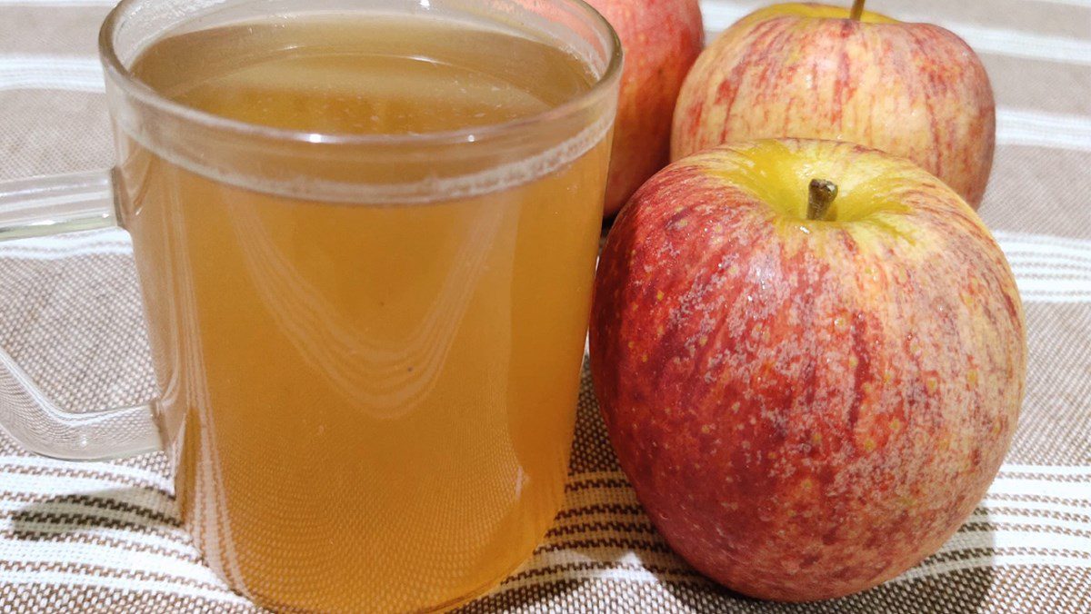 Hand-pressed apple juice