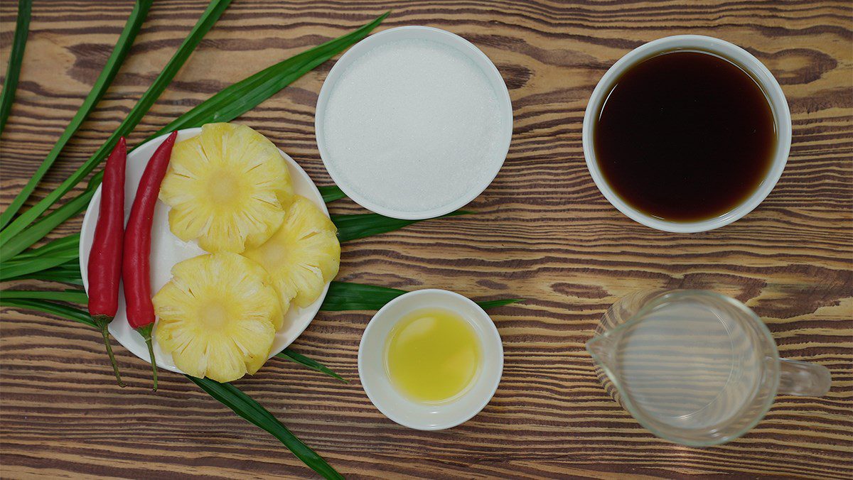 Ingredients for broken rice fish sauce